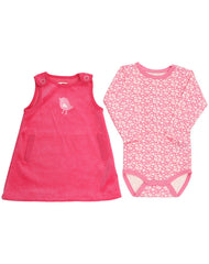 name it 粉红长袖紧身连衣裤套装于姆萨（YUMSA）  - Set Kleid und Langarm-Body YUMSA pink/rosa