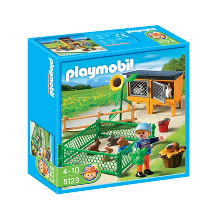 百乐宝玩偶玩具饲养小兔5123 - PLAYMOBIL Häschengehege 5123