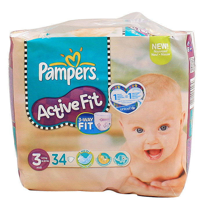 帮宝适Active Fit系列纸尿裤 3号 - Pampers Active Fit Gr. 3 Midi