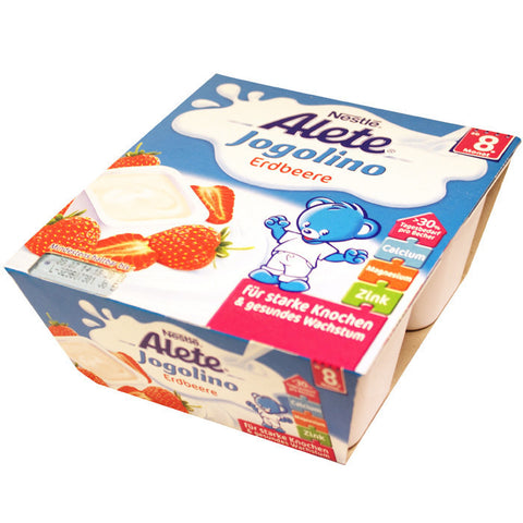 4X100g Alete雀巢常温酸奶草莓口味 - 4X100g Alete Jogolino Erdbeere