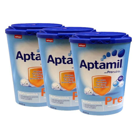 【阳光清关，包邮包税】3盒装爱他美婴儿新配方奶粉 Pre段 800g - Aptamil Pre 800g Anfangsmilch mit Pronutra 3er Pack