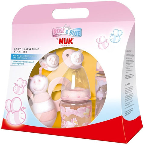 NUK新生婴儿礼品套装五件套粉色 - NUK Baby Rose First Choice Start-Set