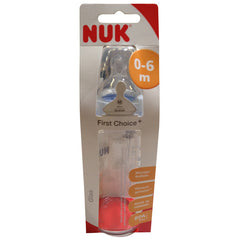 NUK 第一选择进阶版宽口玻璃奶瓶配硅胶奶嘴 240ml - NUK - First Choice Plus Glasflasche 240 ml verschiedene Farben