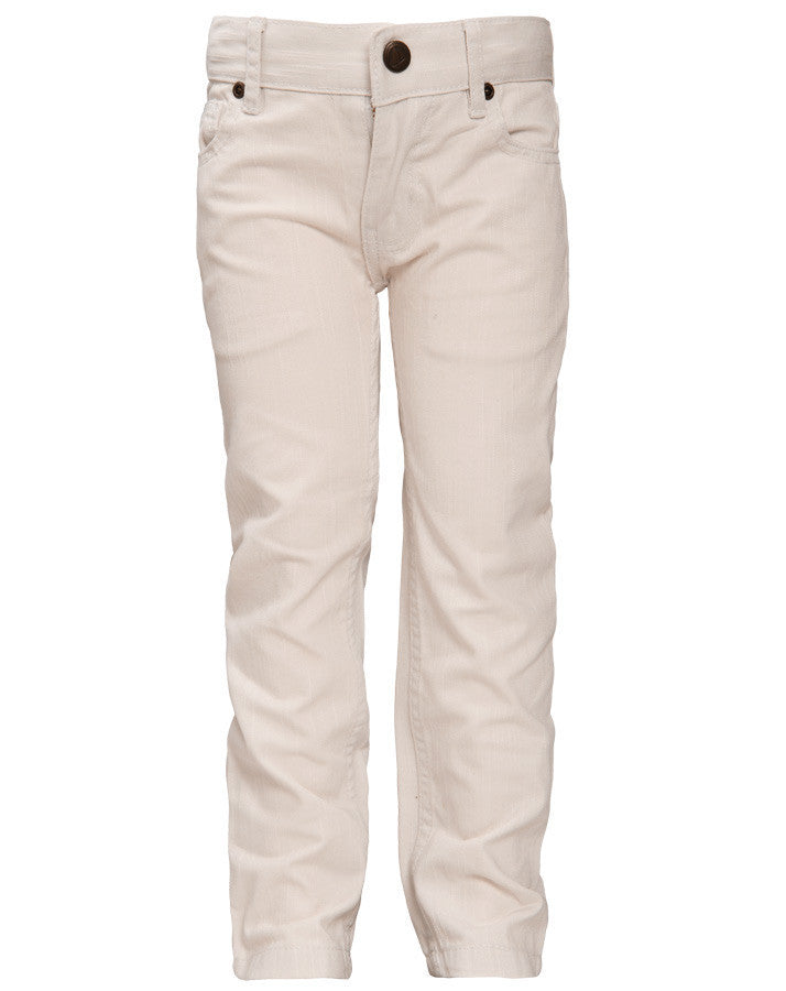 Petit Bateau米色直腿牛仔裤 - Jeans mit geradem Bein in creme