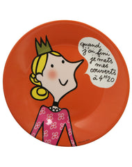 Petit jour 橙色公主餐盘 - Teller PRINCESSE in orange