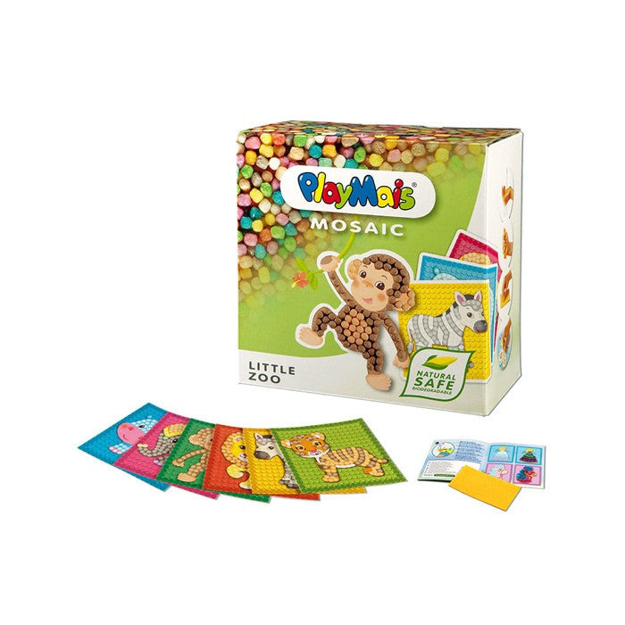 PlayMais玉米创意黏土 动物园套装 - PlayMais MOSAIC LITTLE ZOO in bunt