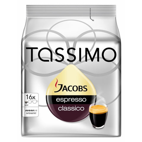 Tassimo Jacobs经典浓缩咖啡 16杯装 x5包 - 5er Pack Tassimo Jacobs Espresso Classico 16 Portionen