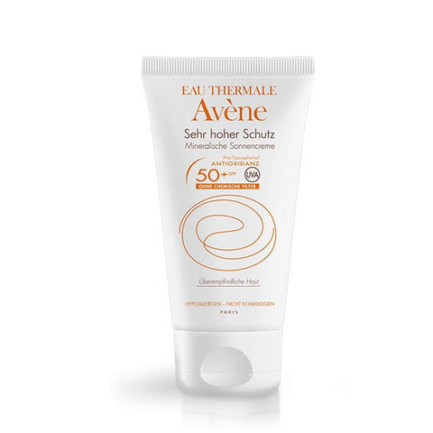 雅漾舒缓自然防晒霜SPF50+ 50ml - Avene Mineralische Sonnencreme SPF50+ 50ml